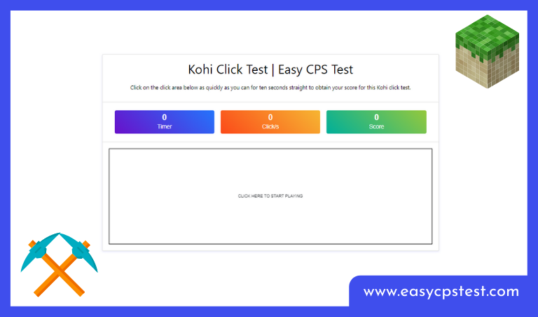 Kohi Click Test  Boost Click Speed & Game Performance!