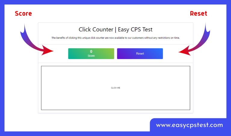 CPS Test / Teste de Click - Teste de Velocidade do Clique